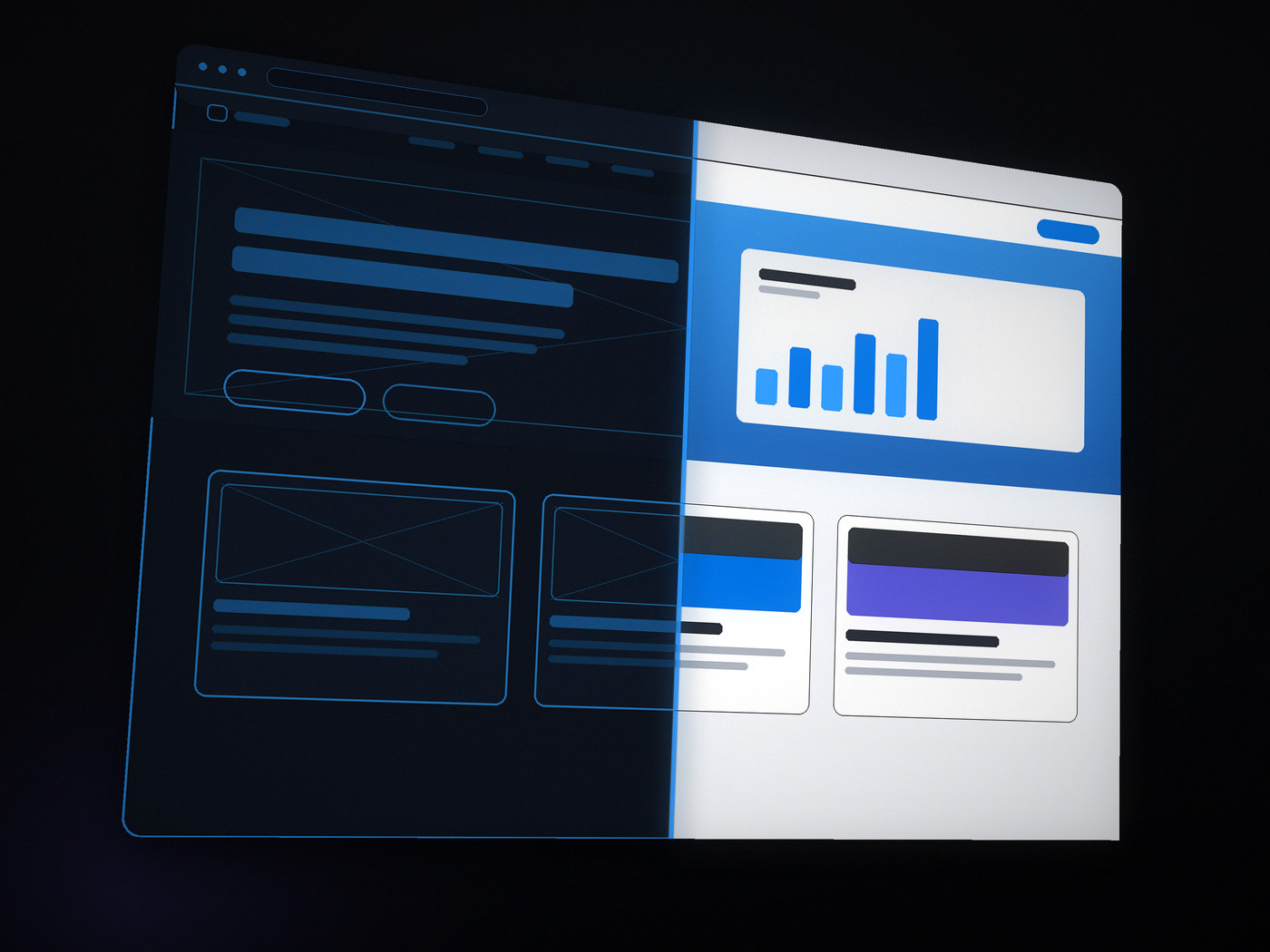 Sito web: dal wireframe alla pagina finita